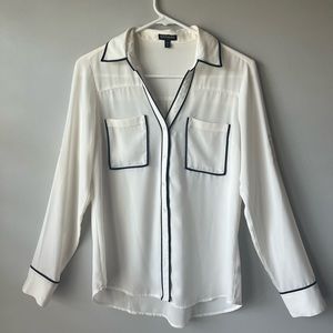 Express Portafino Long Sleeve Blouse